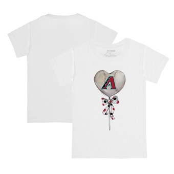 Infant Arizona Diamondbacks Tiny Turnip White Heart Lolly T-Shirt