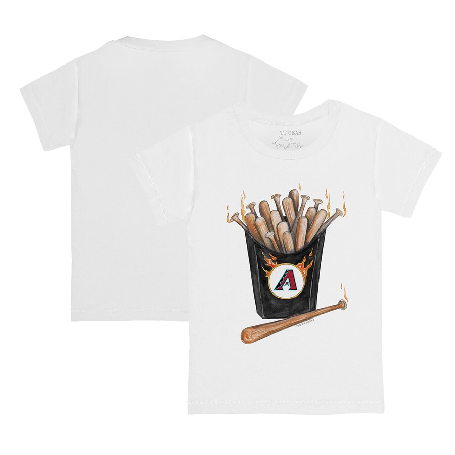 Infant Arizona Diamondbacks Tiny Turnip White Hot Bats T-Shirt