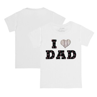 Infant Arizona Diamondbacks Tiny Turnip White I Love Dad T-Shirt