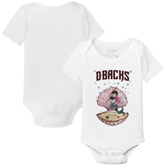 Infant Arizona Diamondbacks Tiny Turnip White Mermaid Bodysuit