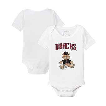 Infant Arizona Diamondbacks Tiny Turnip White Teddy Boy Bodysuit