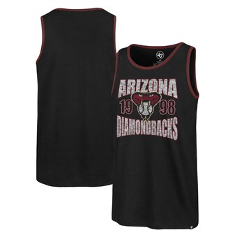 Men's Arizona Diamondbacks '47 Black Upload Franklin Tank Top