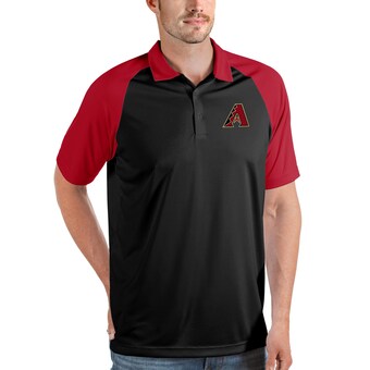 Men's Arizona Diamondbacks Antigua Black/Red Nova Polo