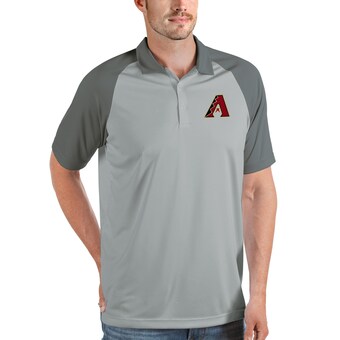 Men's Arizona Diamondbacks Antigua Gray Nova Polo