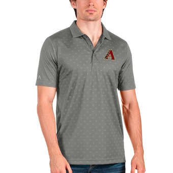 Men's Arizona Diamondbacks Antigua Gray Spark Polo