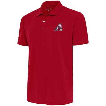 Men's Arizona Diamondbacks  Antigua Red Patriotic Tribute Polo