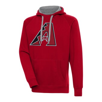 Men's Arizona Diamondbacks Antigua Red Victory Pullover Hoodie