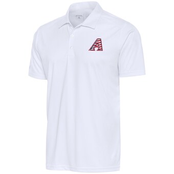 Men's Arizona Diamondbacks  Antigua White Patriotic Tribute Polo