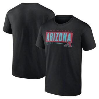 Men's Arizona Diamondbacks Black Blocked Out T-Shirt