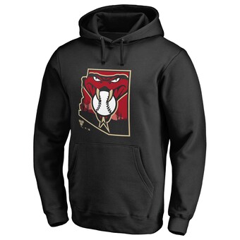 Men's Arizona Diamondbacks Black Hometown Collection Baja Pullover Hoodie