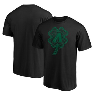 Men's Arizona Diamondbacks Black St. Patrick's Day Celtic Charm T-Shirt