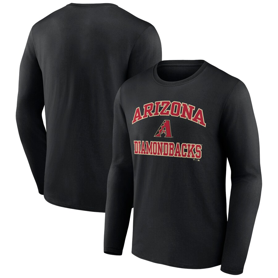 Men's Arizona Diamondbacks Black Team Heart & Soul Long Sleeve T-Shirt