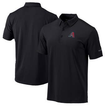 Men's Arizona Diamondbacks Columbia Black Omni-Wick Drive Polo