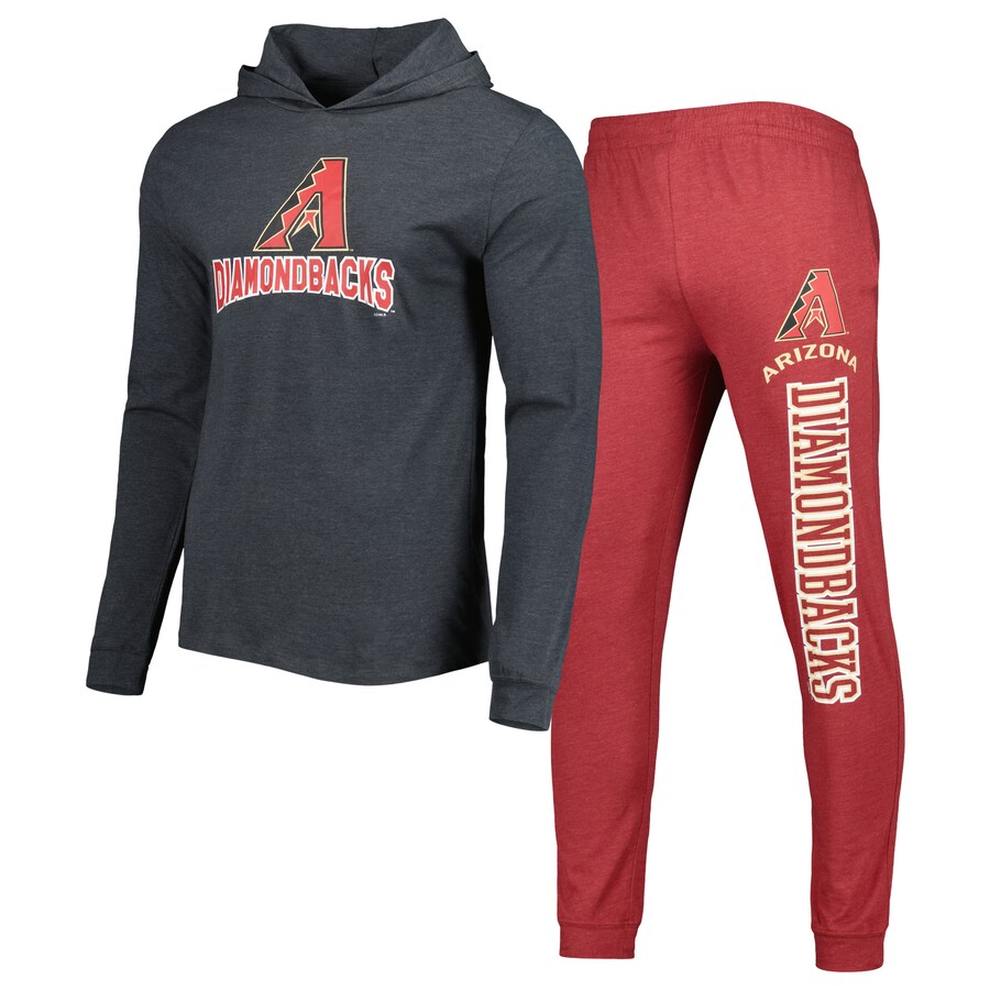 Men's Arizona Diamondbacks Concepts Sport Red/Charcoal Meter Hoodie & Joggers Set