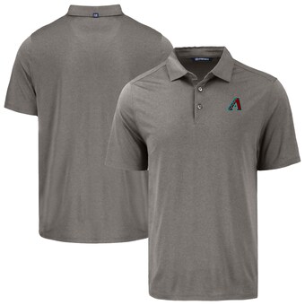 Men's Arizona Diamondbacks Cutter & Buck Gray Coastline Epic Comfort Eco Recycled Polo