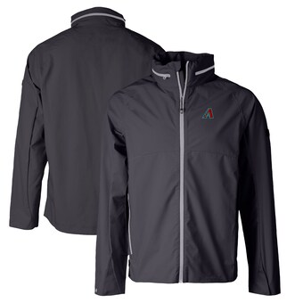 Men's Arizona Diamondbacks  Cutter & Buck Gray Vapor Stretch Full-Zip Rain Jacket