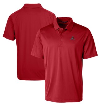 Men's Arizona Diamondbacks  Cutter & Buck Red Prospect Textured Stretch Big & Tall Polo