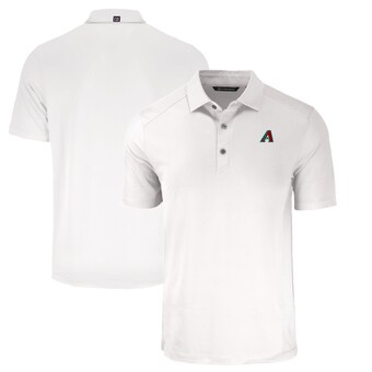 Men's Arizona Diamondbacks  Cutter & Buck White Forge Eco Stretch Recycled Big & Tall Polo