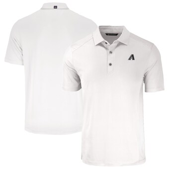 Men's Arizona Diamondbacks Cutter & Buck White Forge Eco Stretch Recycled Polo