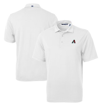 Men's Arizona Diamondbacks  Cutter & Buck White Virtue Eco Pique Recycled Polo