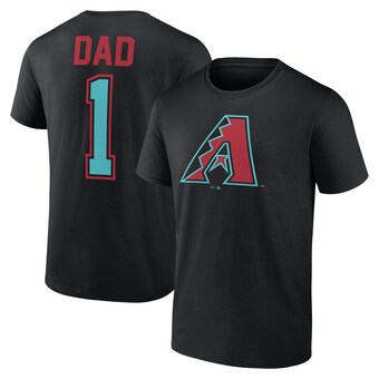 Men's Arizona Diamondbacks Fanatics Black Father's Day #1 Dad T-Shirt