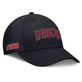 Men's Arizona Diamondbacks Fanatics Black Fundamental Tag Flex Hat