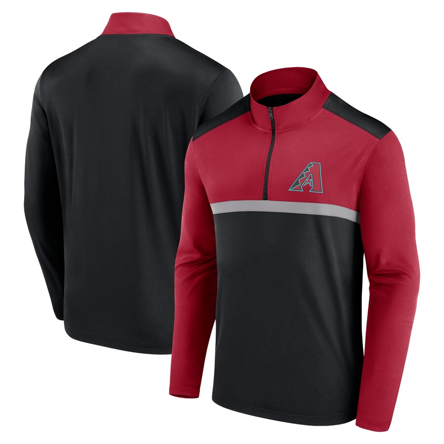 Men's Arizona Diamondbacks Fanatics Black Unstoppable Quarter-Zip Top