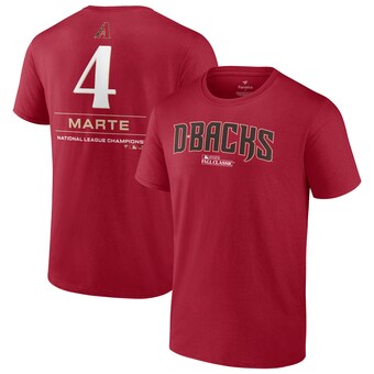 Men's Arizona Diamondbacks Ketel Marte Fanatics Red 2023 World Series Name & Number T-Shirt