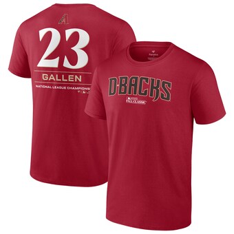 Men's Arizona Diamondbacks Zac Gallen Fanatics Red 2023 World Series Name & Number T-Shirt