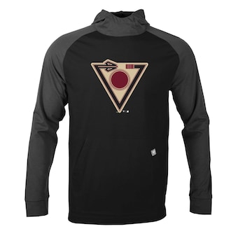 Men's Arizona Diamondbacks  Levelwear Black City Connect Uproar Core Logo Pullover Hoodie