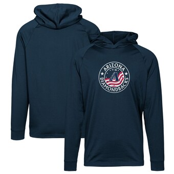 Men's Arizona Diamondbacks Levelwear Navy Dimension Platoon Pullover Hoodie