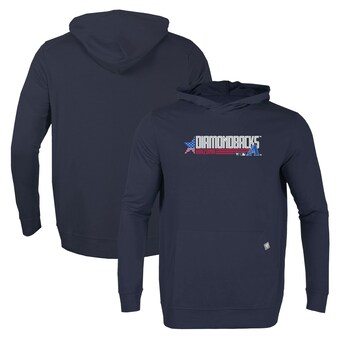 Men's Arizona Diamondbacks Levelwear Navy Relay Aviation Pullover Hoodie