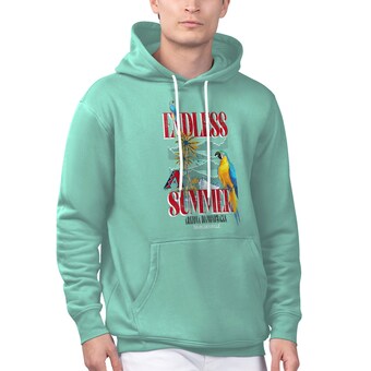 Men's Arizona Diamondbacks Margaritaville Mint Endless Summer Parrot Graphic Pullover Hoodie