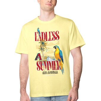 Men's Arizona Diamondbacks Margaritaville Yellow Endless Summer Parrot Graphic T-Shirt