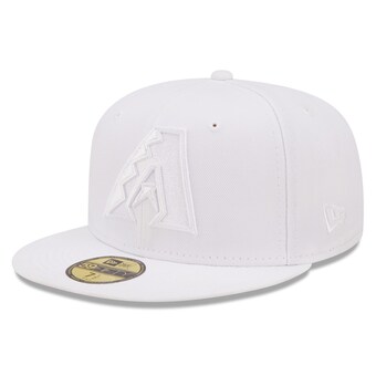 Men's Arizona Diamondbacks New Era White on White 59FIFTY Fitted Hat