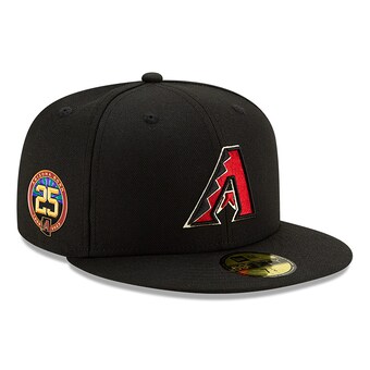 Men's Arizona Diamondbacks New Era Black 25th Anniversary  59FIFTY Fitted Hat  