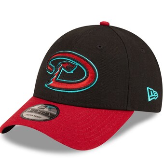 Men's Arizona Diamondbacks  New Era Black/Red Road The League 9FORTY Adjustable Hat