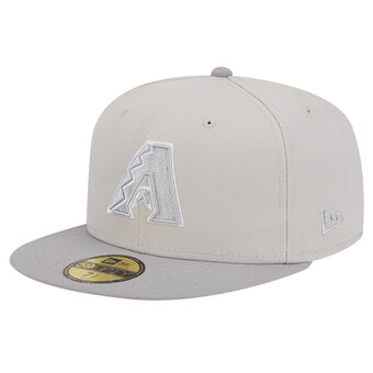 Men's Arizona Diamondbacks New Era Khaki/Gray Two-Tone Color Pack 59FIFTY Fitted Hat