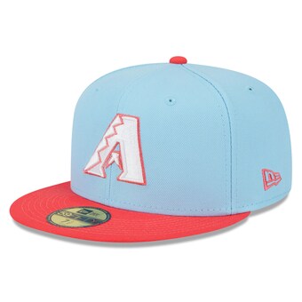 Men's Arizona Diamondbacks New Era Light Blue/Red Spring Color Two-Tone 59FIFTY Fitted Hat