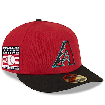 Men's Arizona Diamondbacks New Era Red/Black National Baseball Hall of Fame Low Profile 59FIFTY Fitted Hat