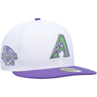 Men's Arizona Diamondbacks New Era White  Side Patch 59FIFTY Fitted Hat