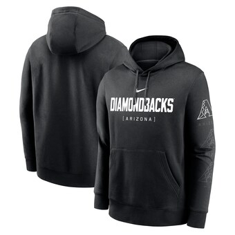 Men's Arizona Diamondbacks Nike Black Fashion Club Pullover Hoodie