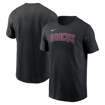 Men's Arizona Diamondbacks  Nike Black Wordmark T-Shirt