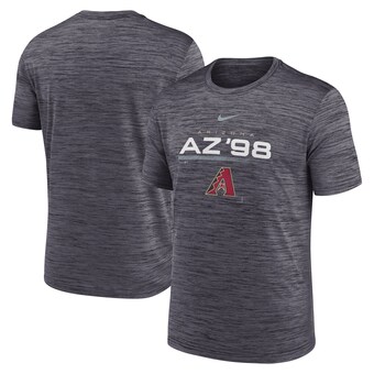 Men's Arizona Diamondbacks Nike Black Wordmark Velocity Performance T-Shirt