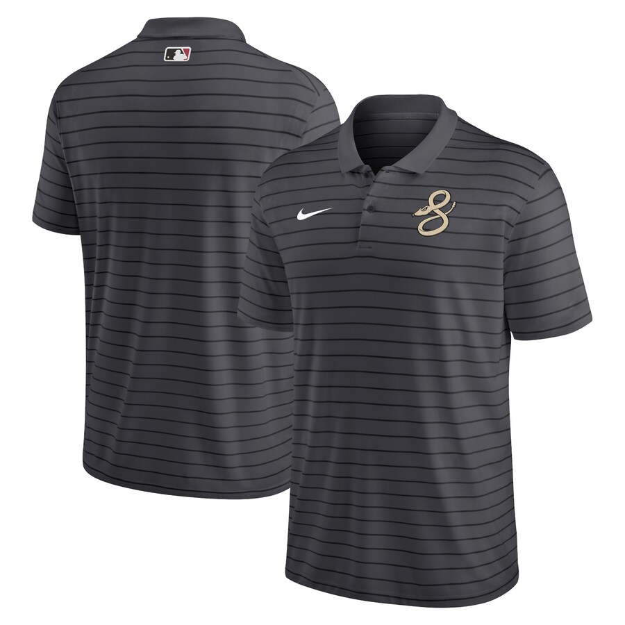 Men's Arizona Diamondbacks Nike Charcoal City Connect Authentic Collection Victory Performance Polo