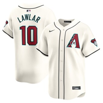 Men's Arizona Diamondbacks Jordan Lawlar Nike White Home Limited Player Jersey