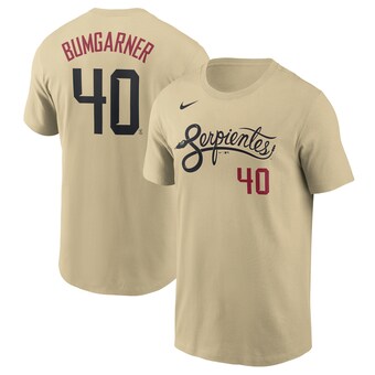 Men's Arizona Diamondbacks Madison Bumgarner Nike Gold City Connect Name & Number T-Shirt