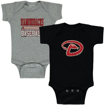 Newborn & Infant Arizona Diamondbacks Soft as a Grape Black/Gray 2-Piece Body Suit