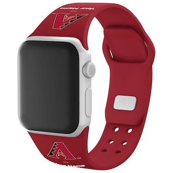 Arizona Diamondbacks Red Personalized Silicone Apple Watch Band