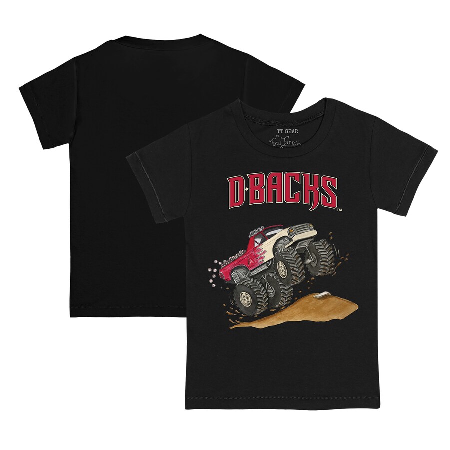 Toddler Arizona Diamondbacks Tiny Turnip Black Monster Truck T-Shirt